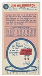 1969 Topps Basketball #17 Jim Washington - Philadelphia 76ers